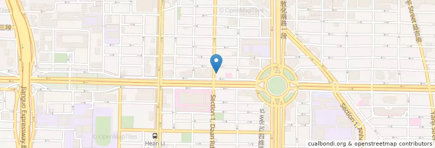 Mapa de ubicacion de EPL Steakhouse & Lounge en 台湾, 新北市, 台北市, 大安区.