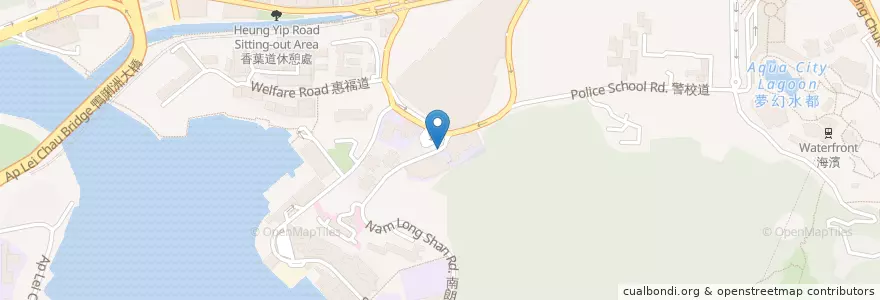 Mapa de ubicacion de Singapore International School of Hong Kong en China, Guangdong, Hong Kong, Hong Kong Island, New Territories, Southern District.
