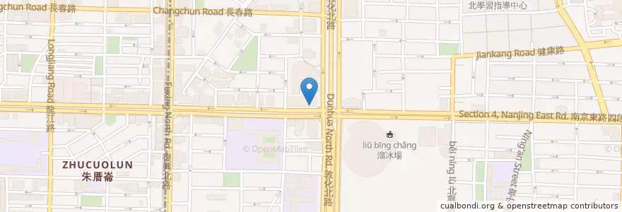 Mapa de ubicacion de 杏子豬排 en Taiwan, Nuova Taipei, Taipei, Distretto Di Songshan.