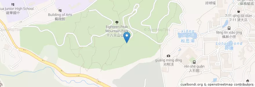 Mapa de ubicacion de 長春亭 en Taiwan, Provincia Di Taiwan, Hsinchu, 東區.