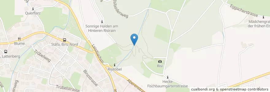 Mapa de ubicacion de Ruhebänkli VVS, Risitobel en 瑞士, 蘇黎世, Bezirk Meilen, Stäfa.