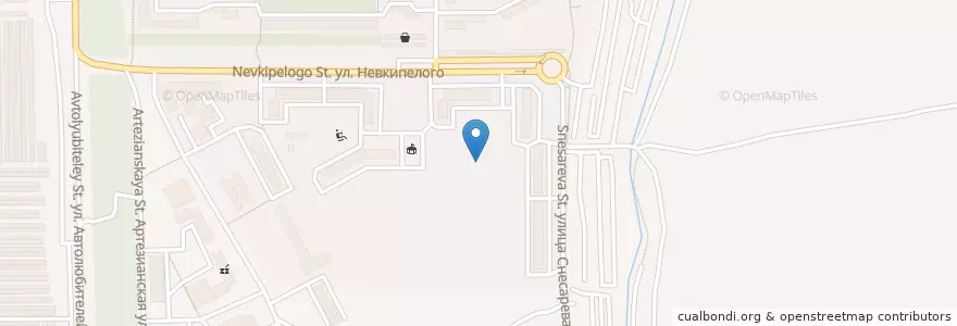 Mapa de ubicacion de Три фонтана en Russia, South Federal District, Krasnodar Krai, Krasnodar Municipality.