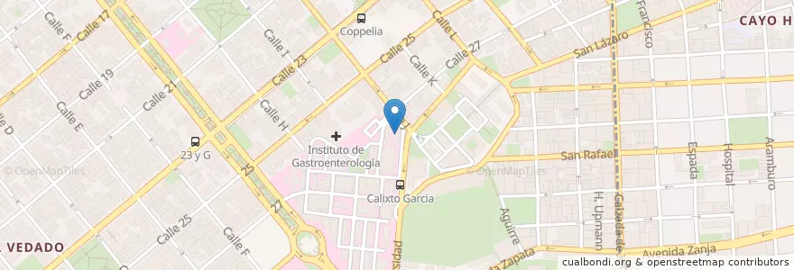 Mapa de ubicacion de Edificio Cowley: Emergencia Psiquiatría en Cuba, La Habana, Plaza De La Revolución.