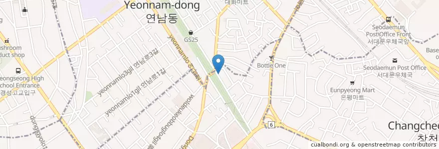 Mapa de ubicacion de Grilled 300 en Республика Корея, Сеул, 마포구, 서교동.