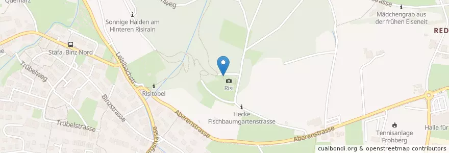 Mapa de ubicacion de Ruhebänkli VVS, Risi Stäfa en Svizzera, Zurigo, Bezirk Meilen, Stäfa.