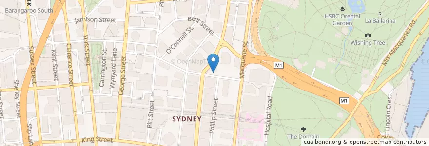 Mapa de ubicacion de Avenue On Chifley en Australien, Neusüdwales, Council Of The City Of Sydney, Sydney.