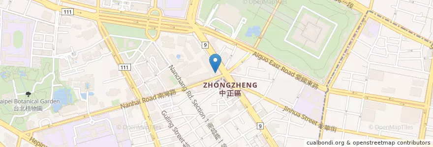 Mapa de ubicacion de 勞工保險局企劃室圖書館 en 타이완, 신베이 시, 타이베이시, 중정 구.