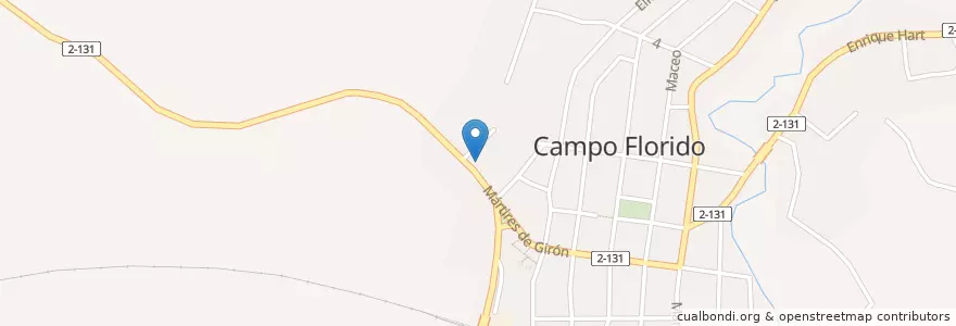Mapa de ubicacion de Cupet Campo florido en キューバ, La Habana, Habana Del Este.