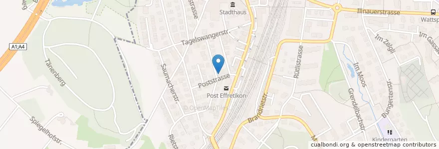 Mapa de ubicacion de Dr. Christian Moelter en Suisse, Zurich, Bezirk Pfäffikon, Illnau-Effretikon.