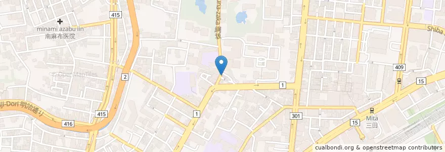 Mapa de ubicacion de 居酒屋津國屋 en Япония, Токио, Минато.