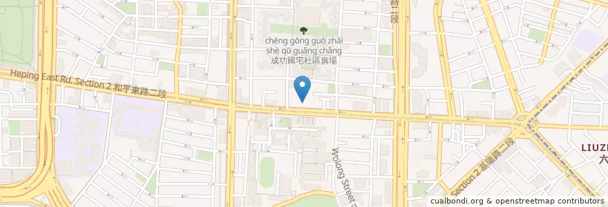 Mapa de ubicacion de 溫州大餛飩阿婆乾麵 en Taiwan, Nuova Taipei, Taipei, 大安區.
