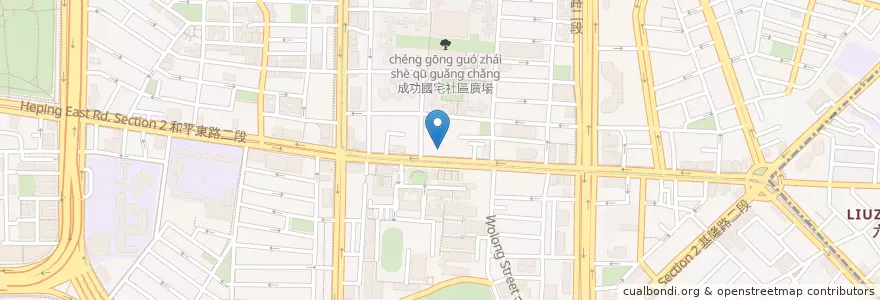 Mapa de ubicacion de 澳客炙燒牛排 en 臺灣, 新北市, 臺北市, 大安區.