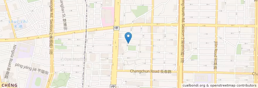 Mapa de ubicacion de Karen's café en تايوان, تايبيه الجديدة, تايبيه, 中山區.