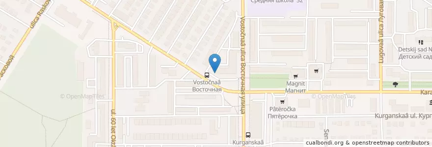 Mapa de ubicacion de Сбербанк en 러시아, Приволжский Федеральный Округ, Оренбургская Область, Городской Округ Оренбург.