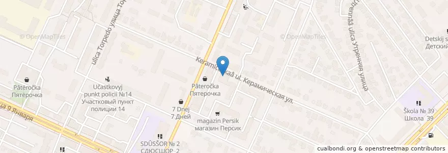 Mapa de ubicacion de ПАО "Почта Банк" en ロシア, 中央連邦管区, Воронежская Область, Городской Округ Воронеж.