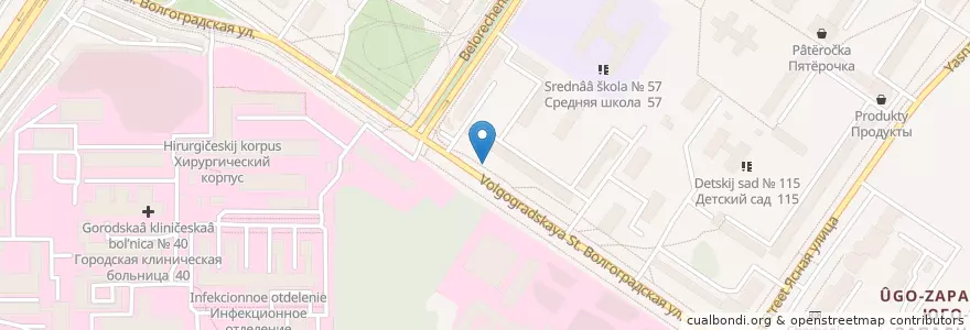 Mapa de ubicacion de Шаурма у Аро en Russland, Föderationskreis Ural, Oblast Swerdlowsk, Городской Округ Екатеринбург.
