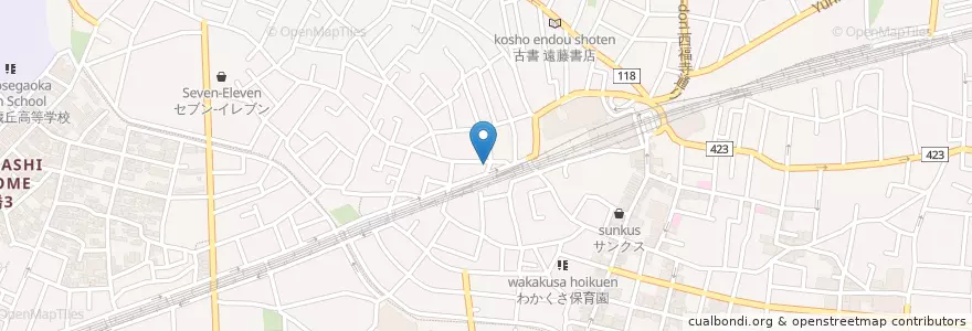 Mapa de ubicacion de まことや en Japan, Tokyo, Setagaya.