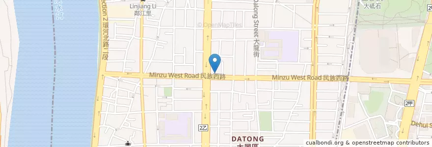 Mapa de ubicacion de 正中藥局 en تایوان, 新北市, تایپه, 大同區.