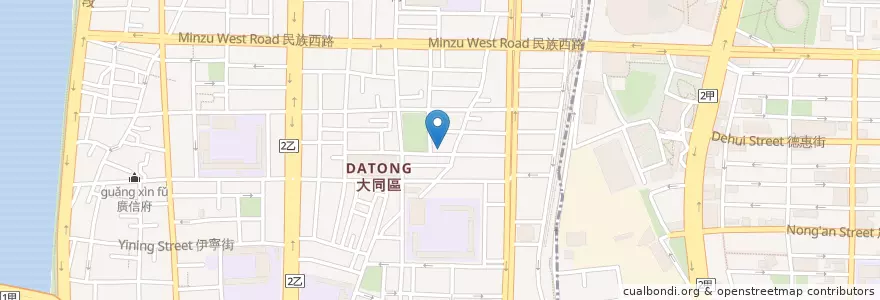 Mapa de ubicacion de 蓮興宮 en Taiwan, 新北市, Taipé, 大同區.