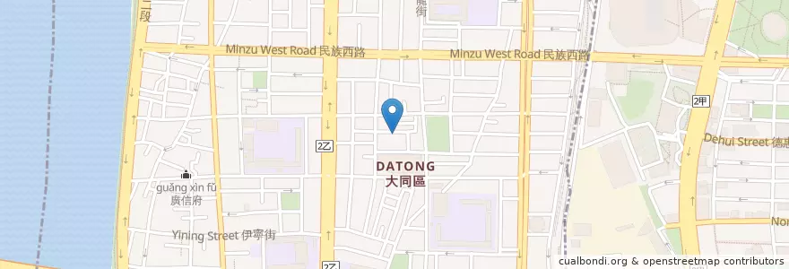 Mapa de ubicacion de 報安堂 en 타이완, 신베이 시, 타이베이시, 다퉁 구.