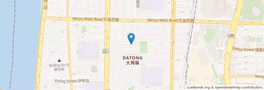 Mapa de ubicacion de 五龍宮 en 臺灣, 新北市, 臺北市, 大同區.