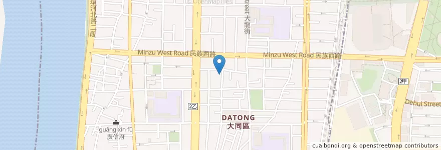 Mapa de ubicacion de 太子壜 en Taïwan, Nouveau Taipei, Taipei, 大同區.