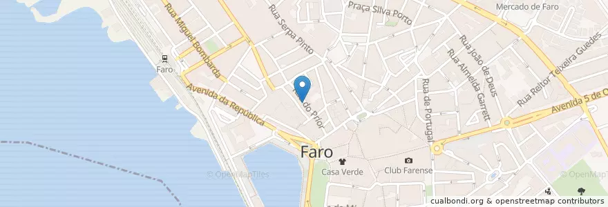 Mapa de ubicacion de Twice en Portugal, Algarve, Algarve, Faro, Faro, Faro.