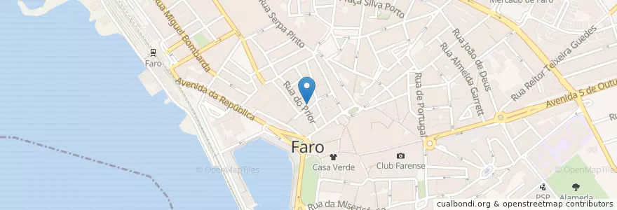 Mapa de ubicacion de Bar CheSsenta en ポルトガル, Algarve, Algarve, Faro, Faro, Faro.