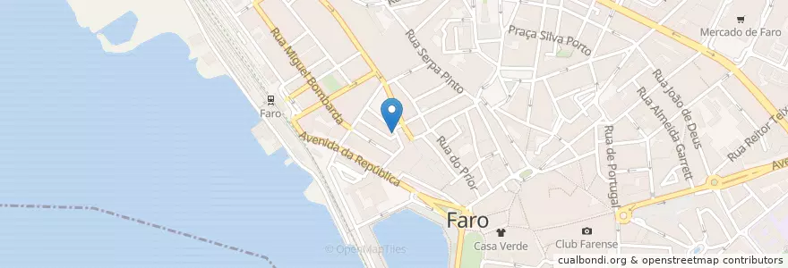 Mapa de ubicacion de Prestige Dance Club en Portugal, Algarve, Algarve, Faro, Faro, Faro.