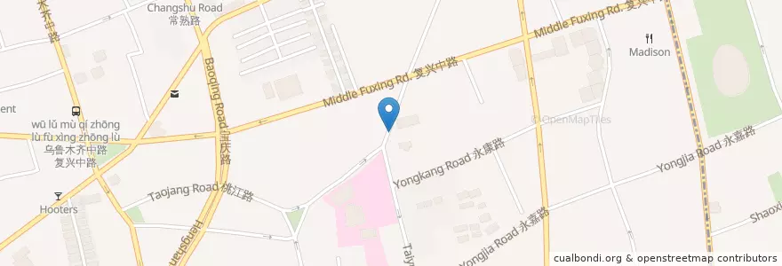 Mapa de ubicacion de Bar Constellation en Cina, Shanghai, Distretto Di Xuhui.
