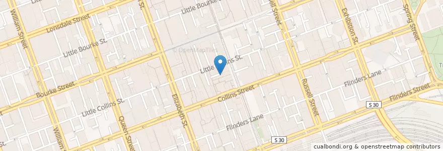 Mapa de ubicacion de RMIT Capitol Theatre en Australië, Victoria, City Of Melbourne.