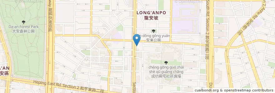 Mapa de ubicacion de 大安耳鼻喉科診所 en Taiwan, 新北市, Taipei, 大安區.