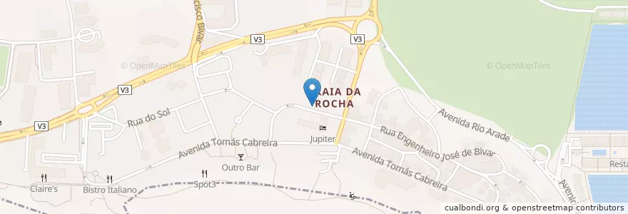 Mapa de ubicacion de Mojito Temple en Portogallo, Algarve, Algarve, Faro, Portimão, Portimão.
