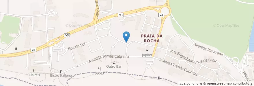 Mapa de ubicacion de Mojo en Portugal, Algarve, Algarve, Faro, Portimão, Portimão.