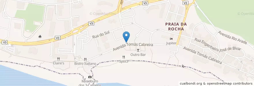 Mapa de ubicacion de Bacchus Pub en Португалия, Алгарве, Алгарви, Faro, Portimão, Portimão.