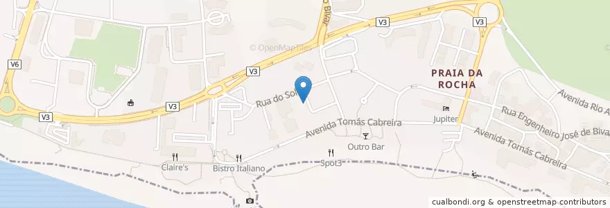 Mapa de ubicacion de Manhattan Cafe en Portugal, Algarve, Algarve, Faro, Portimão, Portimão.