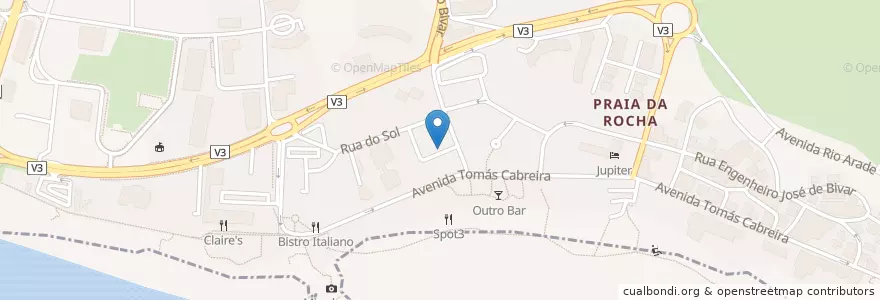 Mapa de ubicacion de O Tipico en Portekiz, Algarve, Algarve, Faro, Portimão, Portimão.