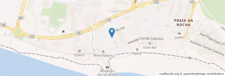 Mapa de ubicacion de A Pampina en پرتغال, Algarve, Algarve, فارو, پرتیمانو, پرتیمانو.
