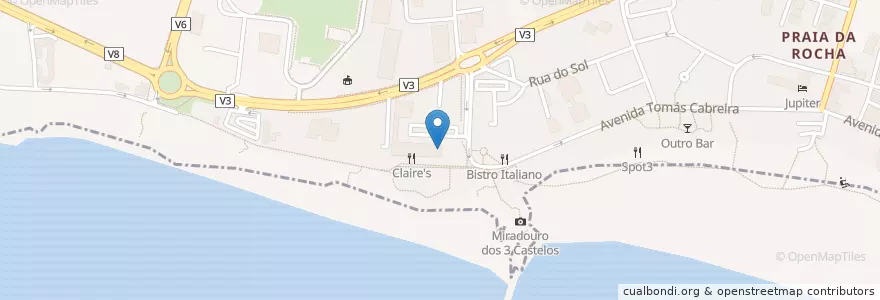Mapa de ubicacion de Taffy´s en 포르투갈, Algarve, Algarve, Faro, Portimão, Portimão.