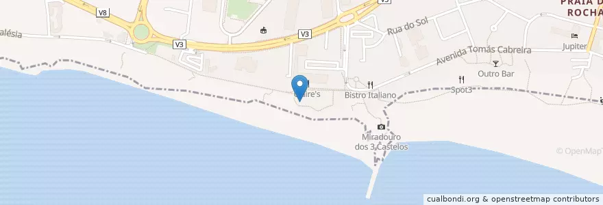 Mapa de ubicacion de A Casa da Rocha en Portugal, Algarve, Algarve, Faro, Portimão, Portimão.