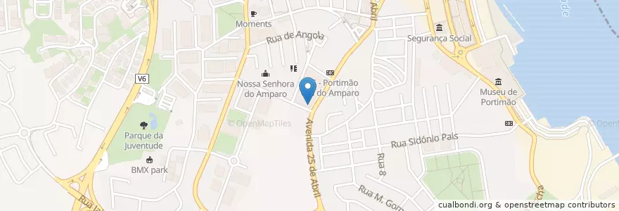 Mapa de ubicacion de Sirius en Portugal, Algarve, Algarve, Faro, Portimão, Portimão.