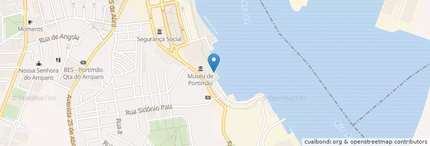 Mapa de ubicacion de Faina en Португалия, Алгарве, Алгарви, Faro, Portimão, Portimão.