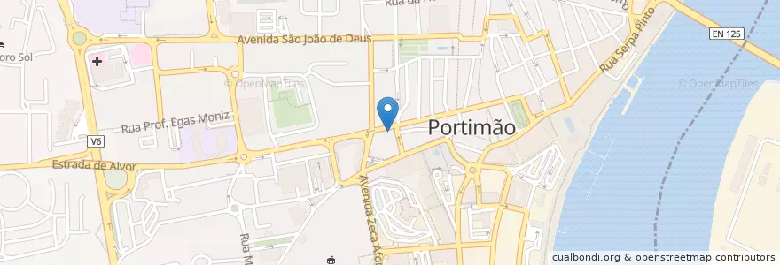 Mapa de ubicacion de A Sanzala en Portekiz, Algarve, Algarve, Faro, Portimão, Portimão.