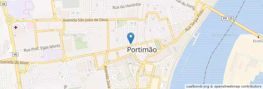 Mapa de ubicacion de Döner en 葡萄牙, Algarve, Algarve, Faro, Portimão, Portimão.