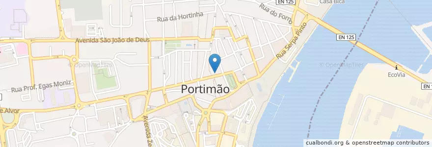 Mapa de ubicacion de Marisqueira Carvi en Portugal, Algarve, Algarve, Faro, Portimão, Portimão.