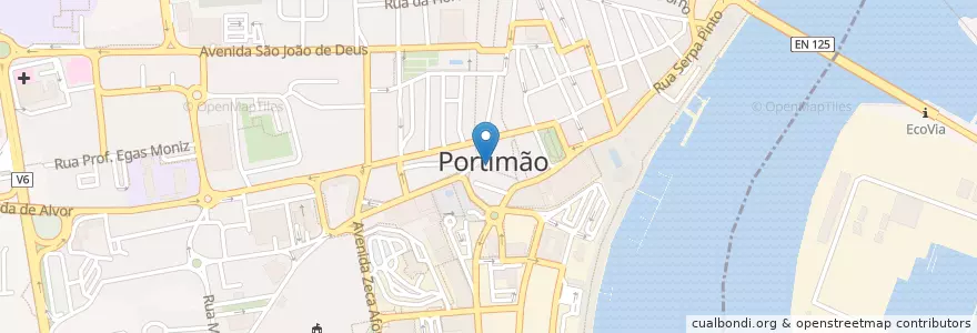 Mapa de ubicacion de Taberna en Portogallo, Algarve, Algarve, Faro, Portimão, Portimão.