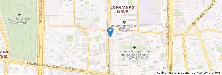 Mapa de ubicacion de Sandra’s音樂夢工場 en 台湾, 新北市, 台北市, 大安区.