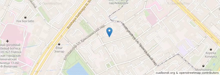 Mapa de ubicacion de Буфетбуфет en Rusia, Distrito Federal Central, Москва, Distrito Administrativo Central, Тверской Район, Пресненский Район.