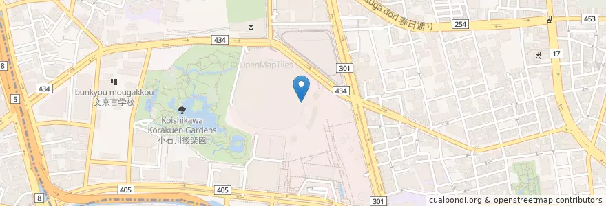 Mapa de ubicacion de Taco Bell en اليابان, 東京都, 文京区.