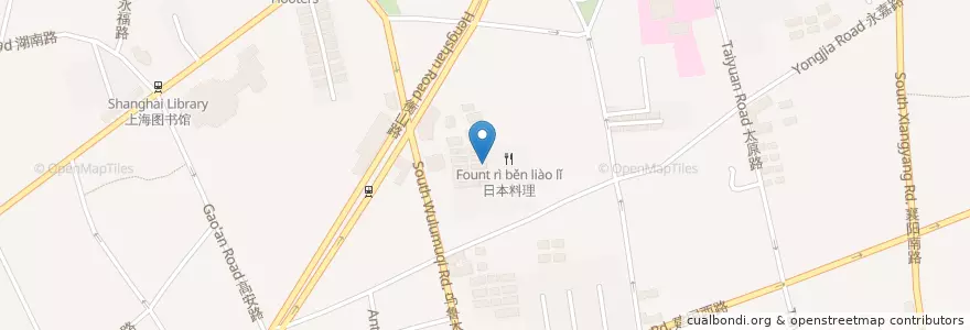 Mapa de ubicacion de Avenue Joffre Bar en Cina, Shanghai, Distretto Di Xuhui.